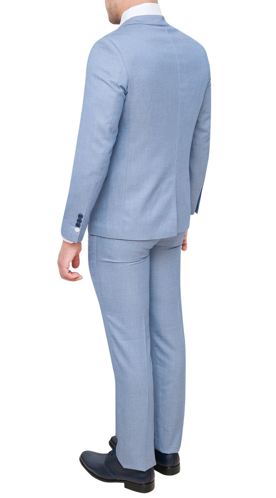 COMPLETO ABITO UOMO DIAMOND SARTORIALE CELESTE CHIARO VESTITO ELEGANTE  CERIMONIA